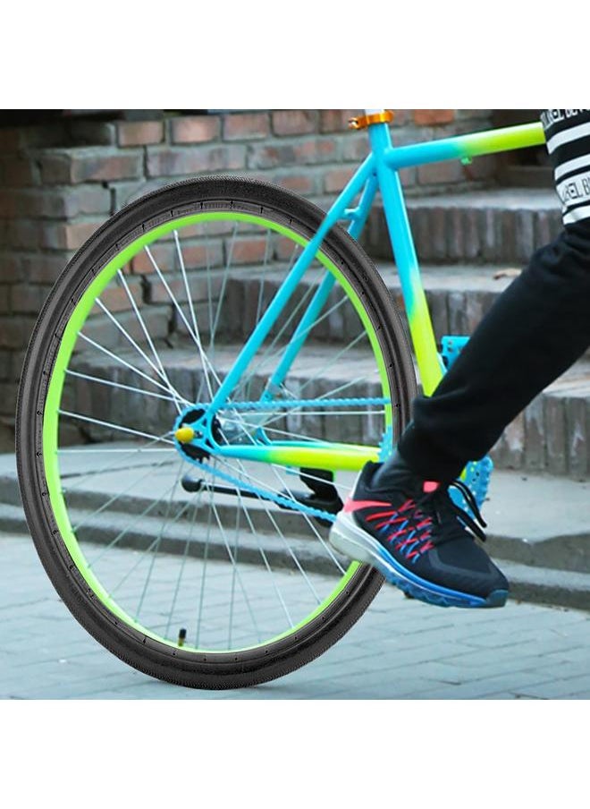 26 Inch 700x23C Road Bike Bicycle Tire Solid Tube Explosion Proof Tyre(black)