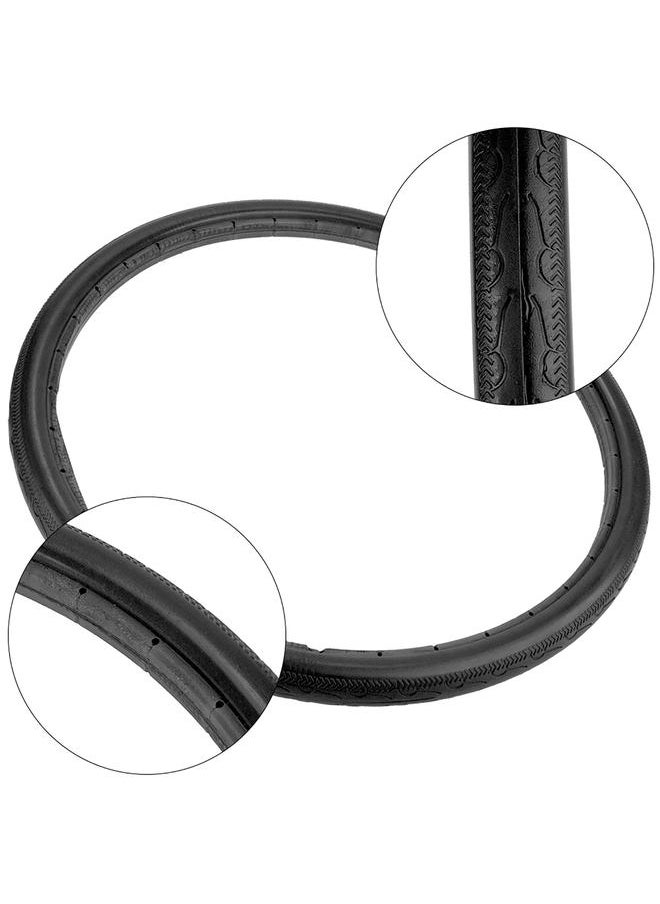 26 Inch 700x23C Road Bike Bicycle Tire Solid Tube Explosion Proof Tyre(black)