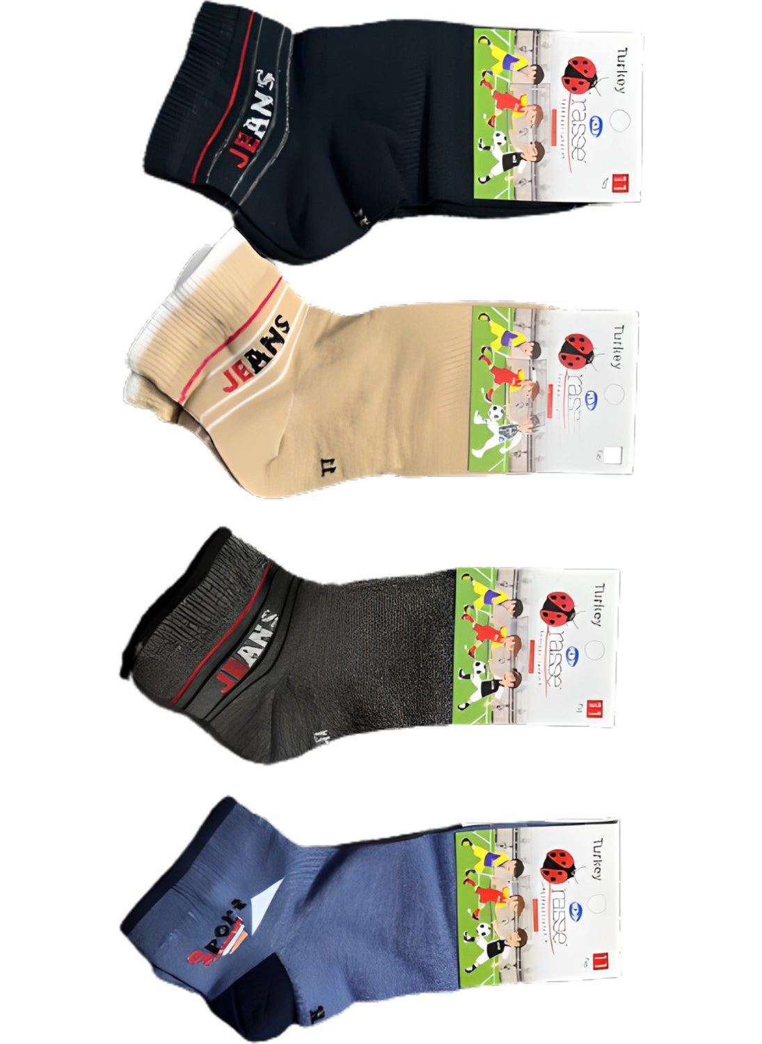 12 Pairs Boys Booties Socks