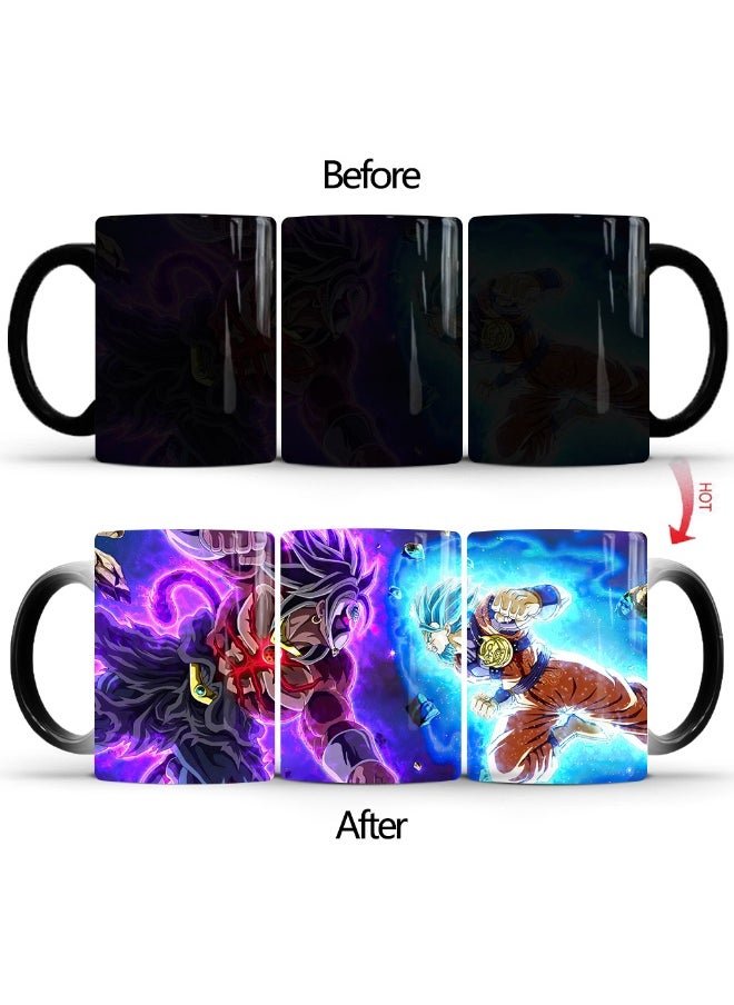 1 Pcs Personality Creative Dragon Ball Super Color-Changing Mug Printed Ceramic Mug 350ml