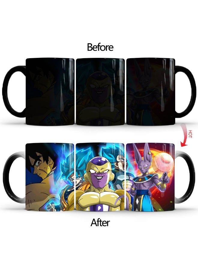 1 Pcs Personality Creative Dragon Ball Super Color-Changing Mug Printed Ceramic Mug 350ml