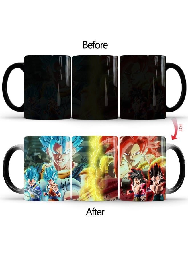 1 Pcs Personality Creative Dragon Ball Super Color-Changing Mug Printed Ceramic Mug 350ml