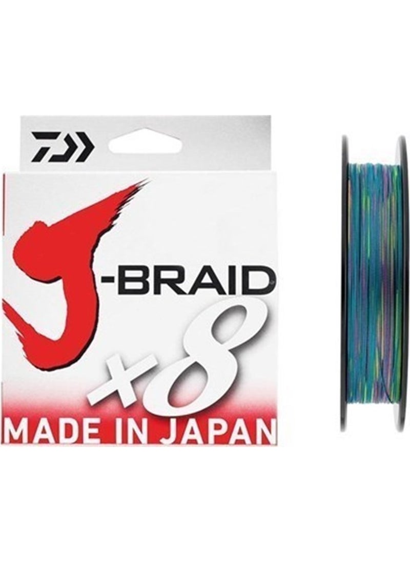 J-Braid 8 Layer 300MT Multicolor Colored Thread Line # 0,16 mm