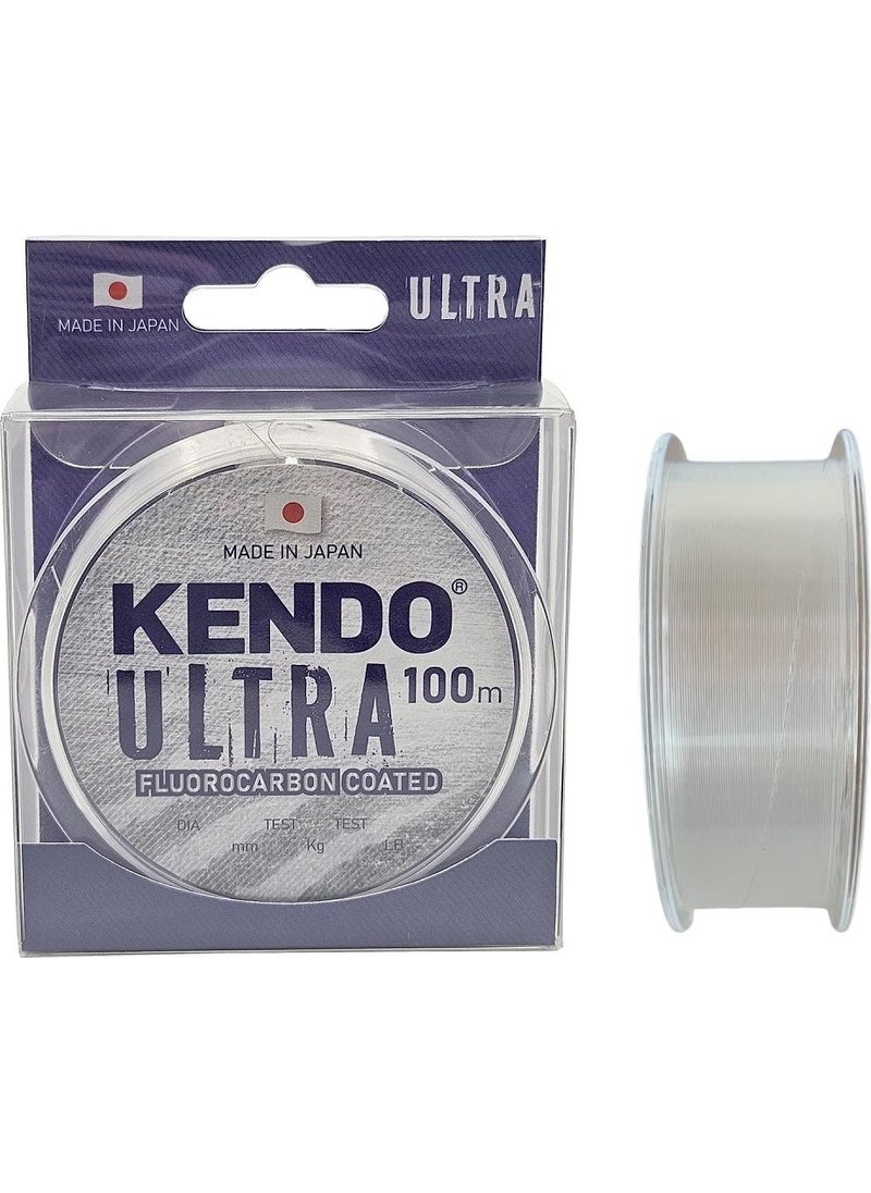 Ultra Fc Coated 100MT 0.50MM Fluorocarbon Coated White Fish Line