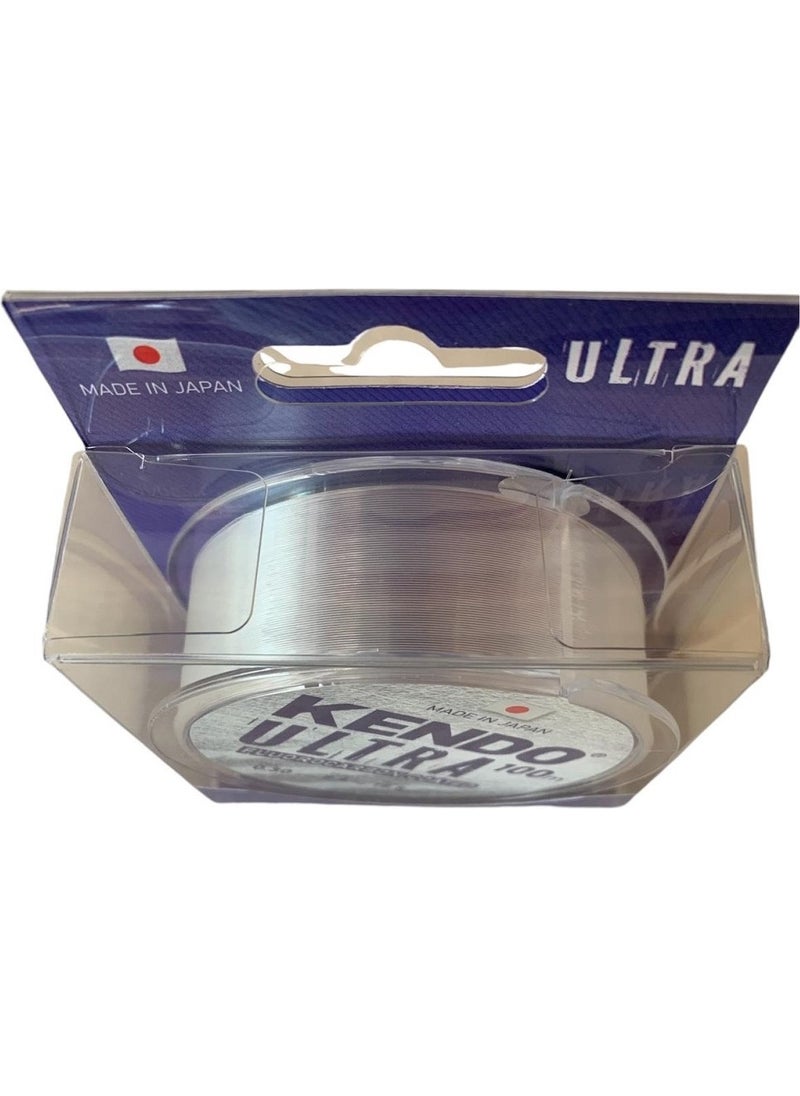 Ultra Fc Coated 100MT 0.35MM Fluorocarbon Coated White Fish Line