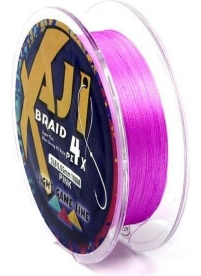 Aji Light Game Braid 4x 0.02MM 100MT. Pink Rope