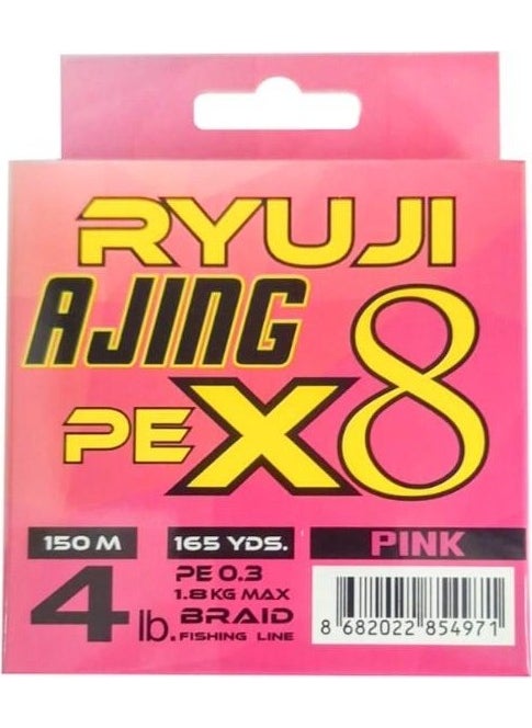 Ajing X8 150M 0.4 Pe Rope Fishing Line