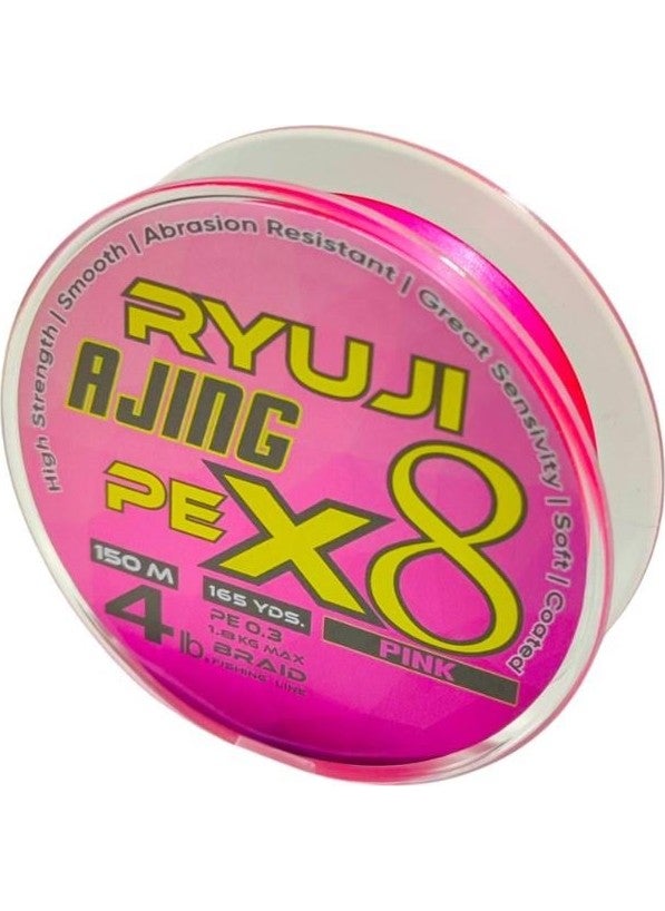Ajing X8 150M 0.4 Pe Rope Fishing Line