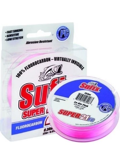 Super 21 Fluorocarbon Fishing Line Pink
