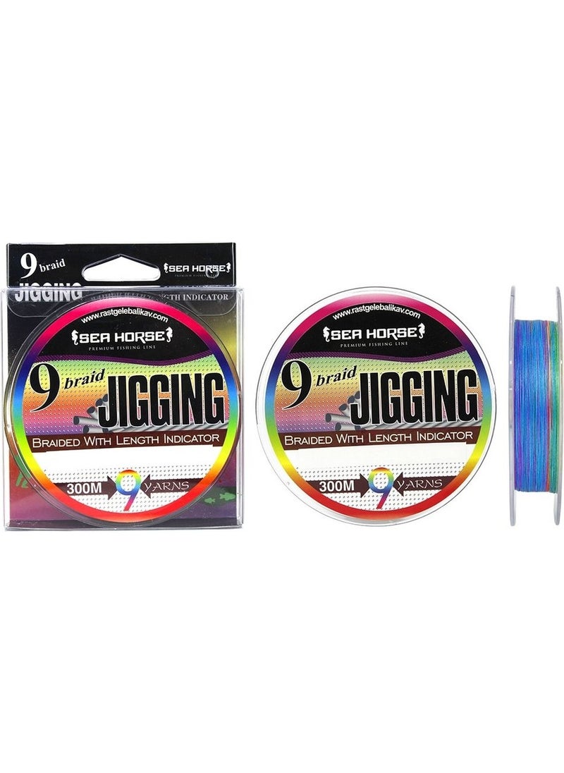 Sea Horse Jigging X9 0,08 300 mt Multicalor