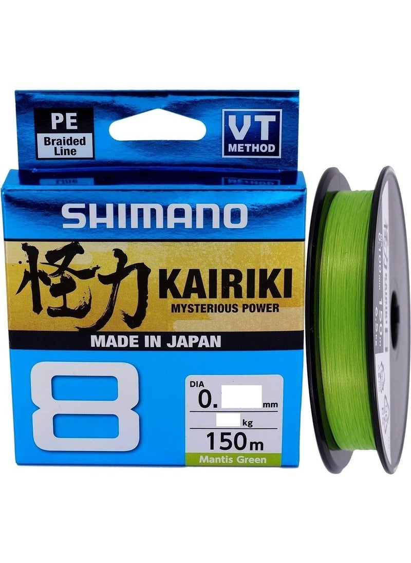 Kairiki 8 Mantisgreen 0,19MM 150MT 8 Ply Line