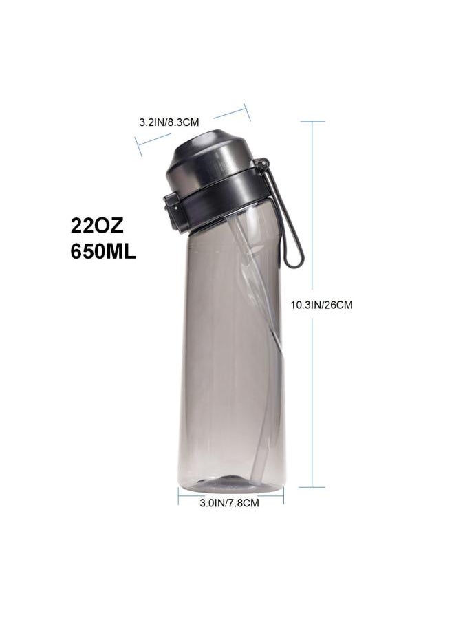 0 Sugar 0 Card Flavor Cup With Fruit Taste Ring 650mltritan Material Water Bottle Sports Cup Drinking Artifact