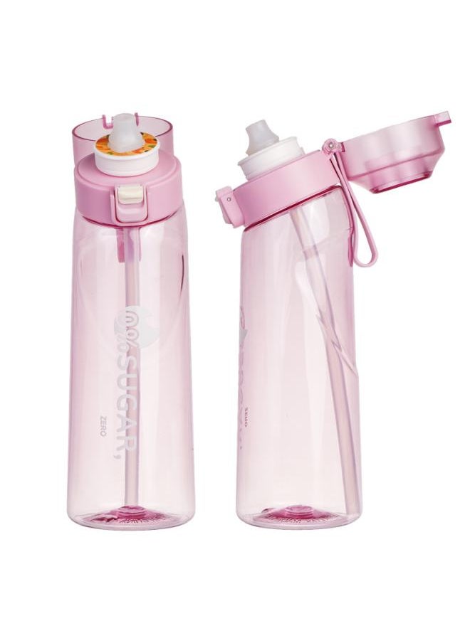 0 Sugar 0 Card Flavor Cup With Fruit Taste Ring 650mltritan Material Water Bottle Sports Cup Drinking Artifact