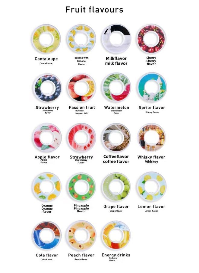 0 Sugar 0 Card Flavor Cup With Fruit Taste Ring 650mltritan Material Water Bottle Sports Cup Drinking Artifact