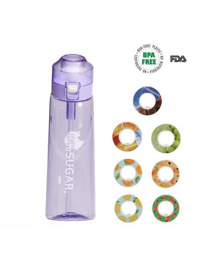 0 Sugar 0 Card Flavor Cup With Fruit Taste Ring 650mltritan Material Water Bottle Sports Cup Drinking Artifact