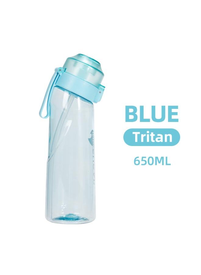 0 Sugar 0 Card Flavor Cup With Fruit Taste Ring 650mltritan Material Water Bottle Sports Cup Drinking Artifact