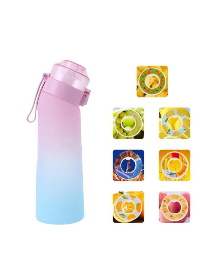 0 Sugar 0 Card Flavor Cup With Fruit Taste Ring 650mltritan Material Water Bottle Sports Cup Drinking Artifact