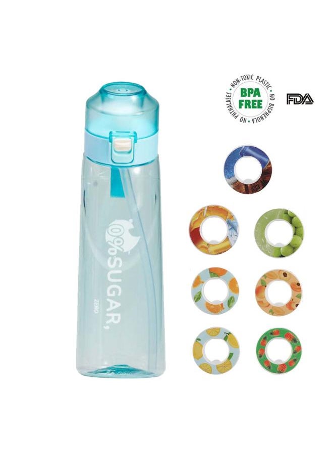 0 Sugar 0 Card Flavor Cup With Fruit Taste Ring 650mltritan Material Water Bottle Sports Cup Drinking Artifact