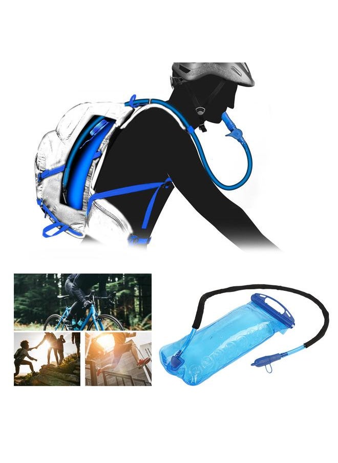 2L Portable Outdoor PEVA Water Bladder Camping Hiking Climbing Folding Hydration Bag