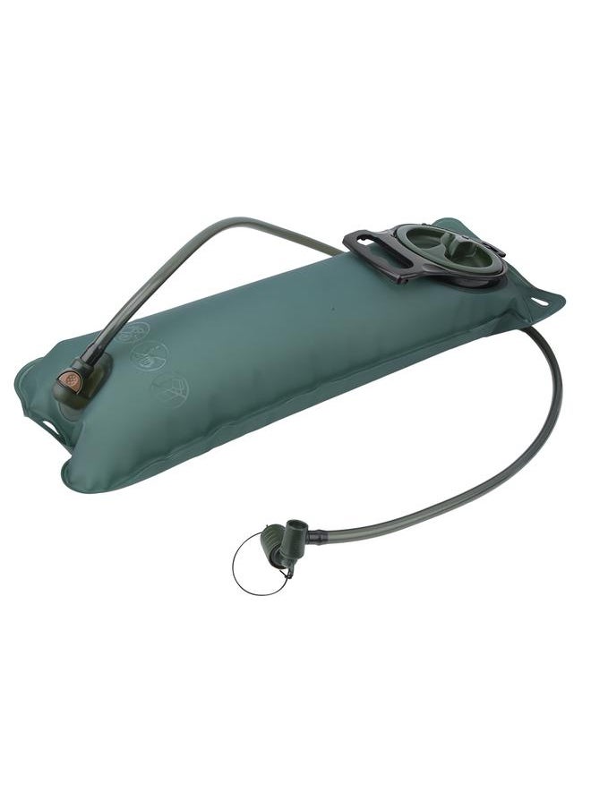 Food Grade TPU Navy Green Large Opening Water Storage Bladder Bag for Outdoor Cycling(2.5L)
