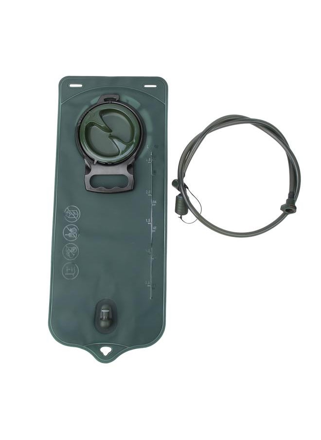 Food Grade TPU Navy Green Large Opening Water Storage Bladder Bag for Outdoor Cycling(3L)