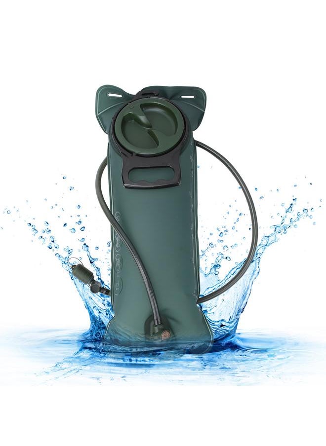 Food Grade TPU Navy Green Large Opening Water Storage Bladder Bag for Outdoor Cycling(3L)
