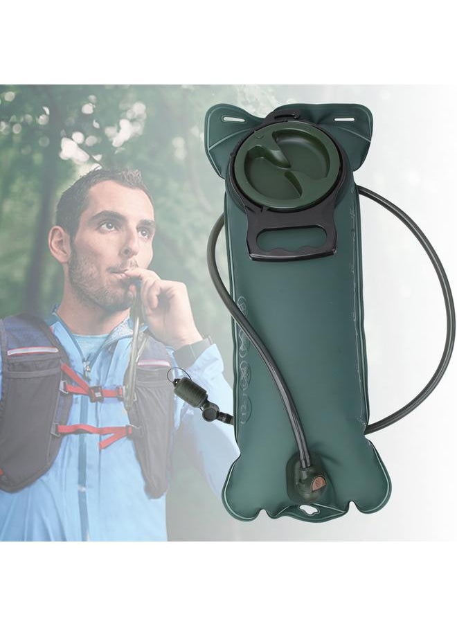 Food Grade TPU Navy Green Large Opening Water Storage Bladder Bag for Outdoor Cycling(3L)