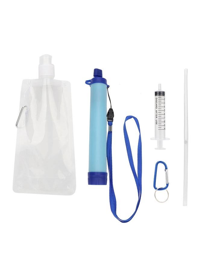 Portable Purifier Water Filter Straw Tool Accessory for Camping Hiking Emergency Survival