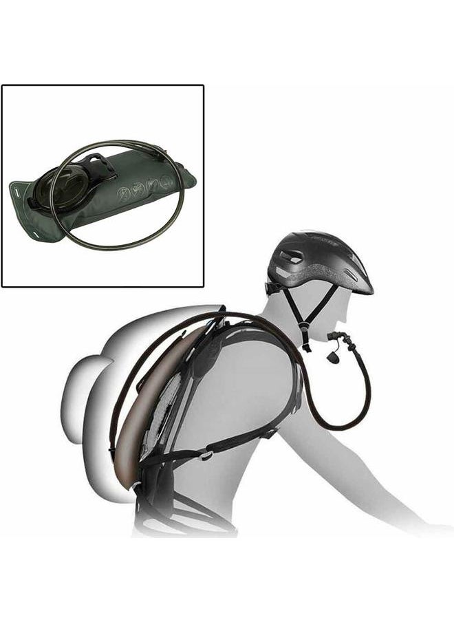 2L Portable TPU Water Bladder Hydration Bag For Camping Hiking Climbing(army green)