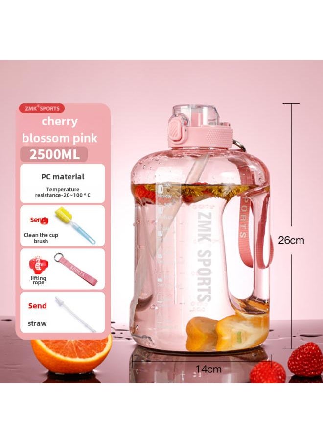 Tritan Ton Ton Bucket Large Capacity Water Cup Men's Fitness Sports Kettle High Temperature Resistant Denton Bucket Big Belly Cup Customization