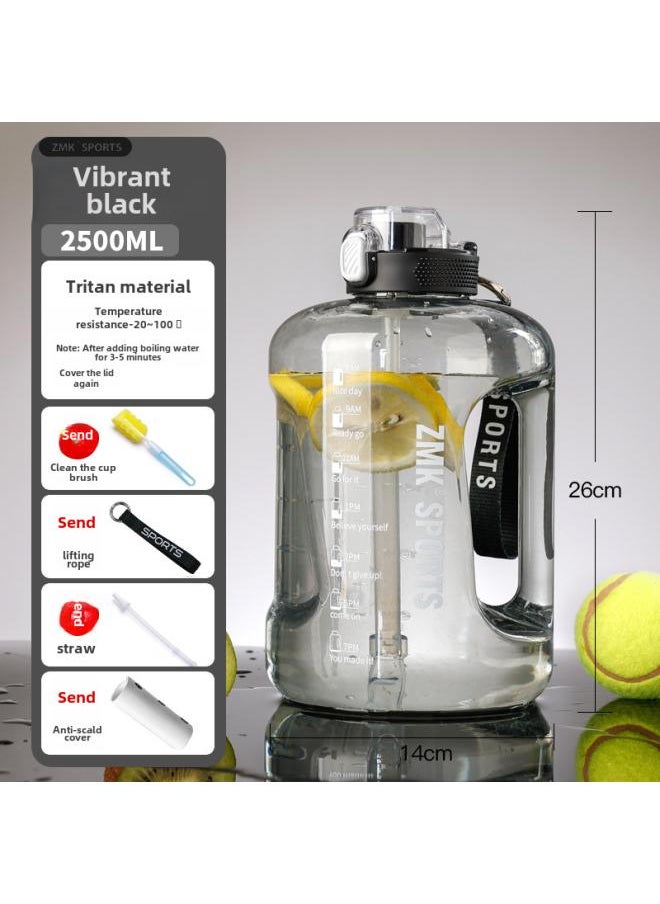 Tritan Ton Ton Bucket Large Capacity Water Cup Men's Fitness Sports Kettle High Temperature Resistant Denton Bucket Big Belly Cup Customization