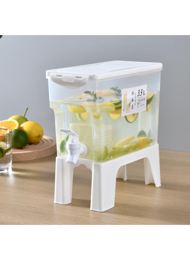 Household Cold Water Bucket With Tap Fruit Teapot Ice Water Cold Drink Bucket Plastic Refrigerator Juice Lemon Cold Soak Water Bottle