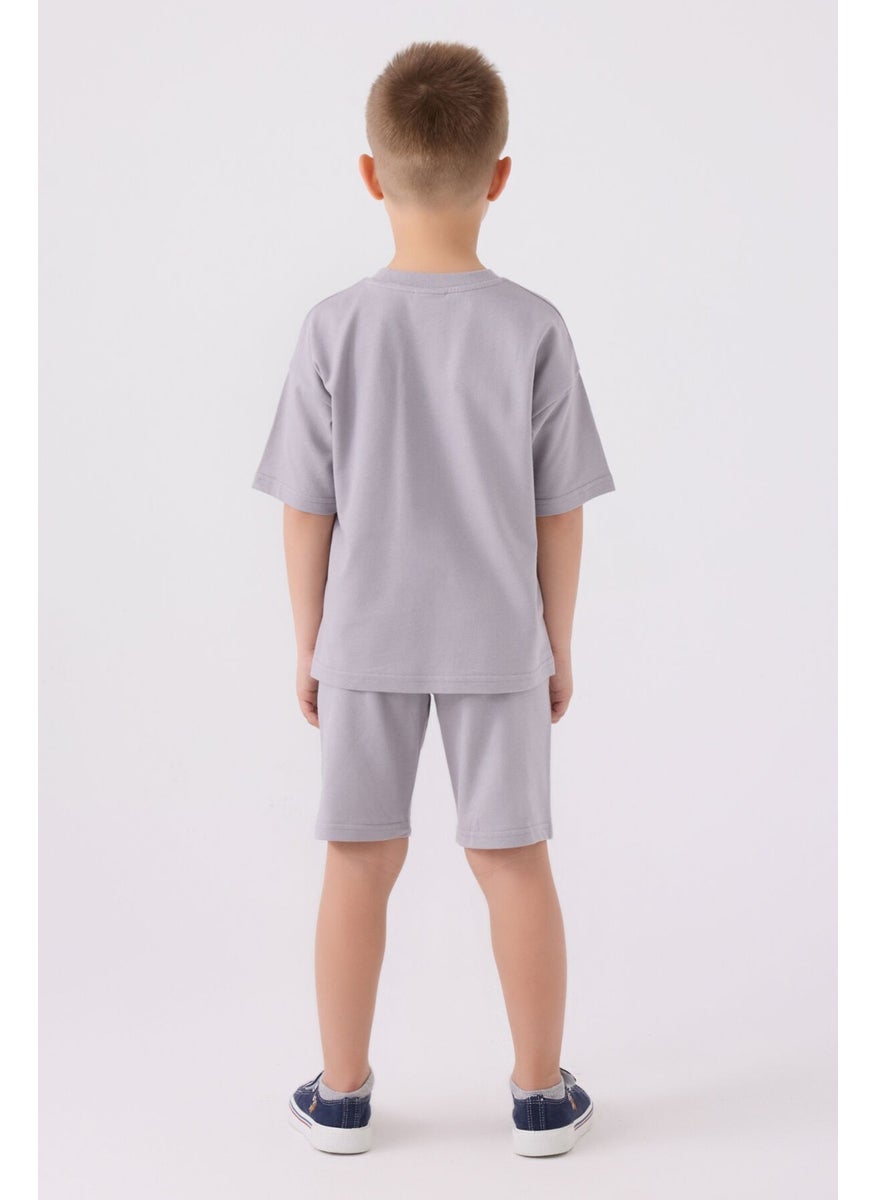 Boys Bermuda Set Gray