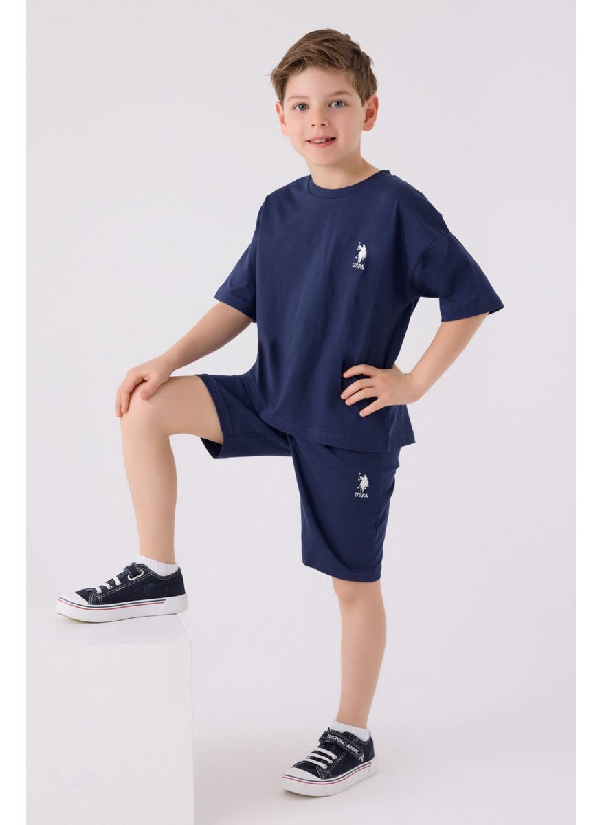 Boys Dark Indigo Bermuda Set