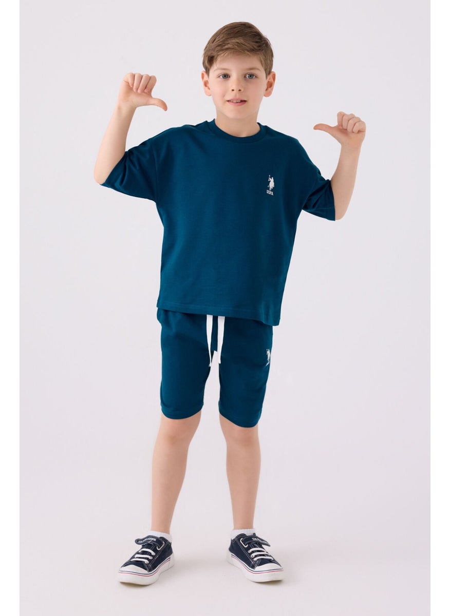 Boys Bermuda Suit Petrol