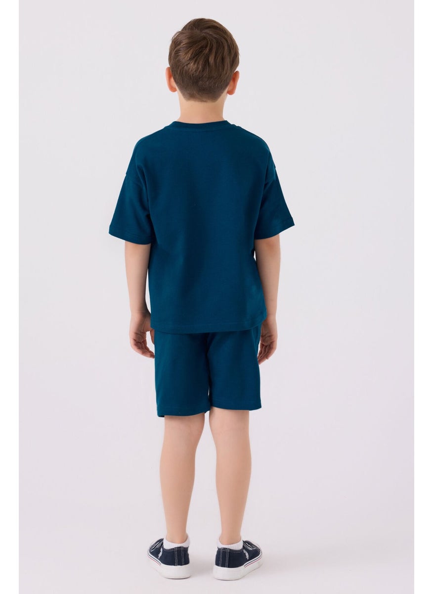 Boys Bermuda Suit Petrol