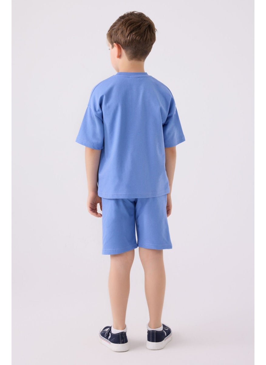 Boys Bermuda Set Light Indigo