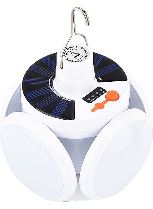 Premio PR-2038 Solar Powered Panel Rechargeable Emergency Camping Lamp LED Camping Lighting Light with Hanger
