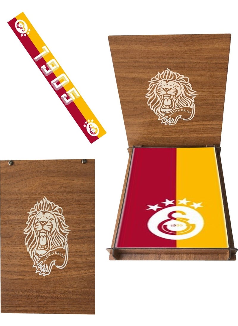 Licensed 1905 Shawl Scarf Lion Wooden Box