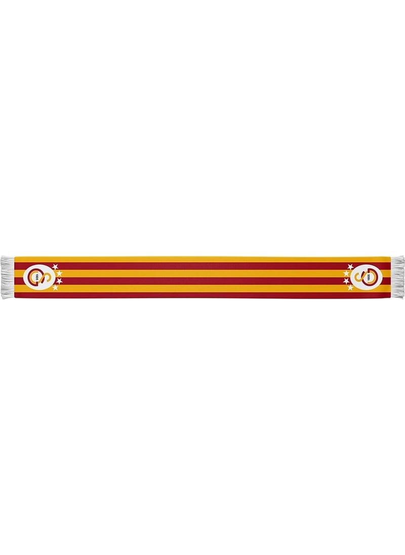 Licensed Yellow Red Striped Scarf