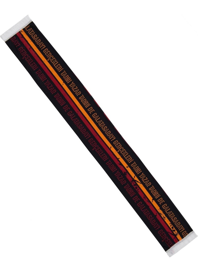 Licensed Black Striped Shawl Scarf