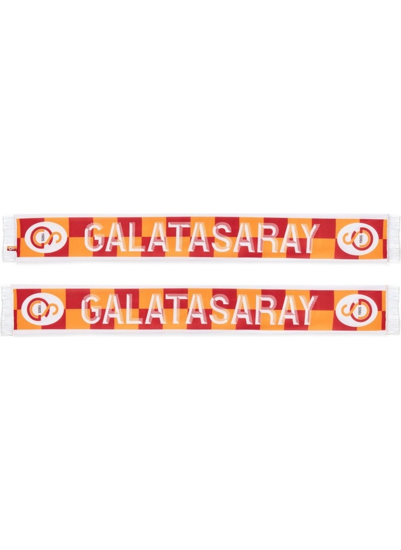 Licensed Yellow Red Checkered Scarf