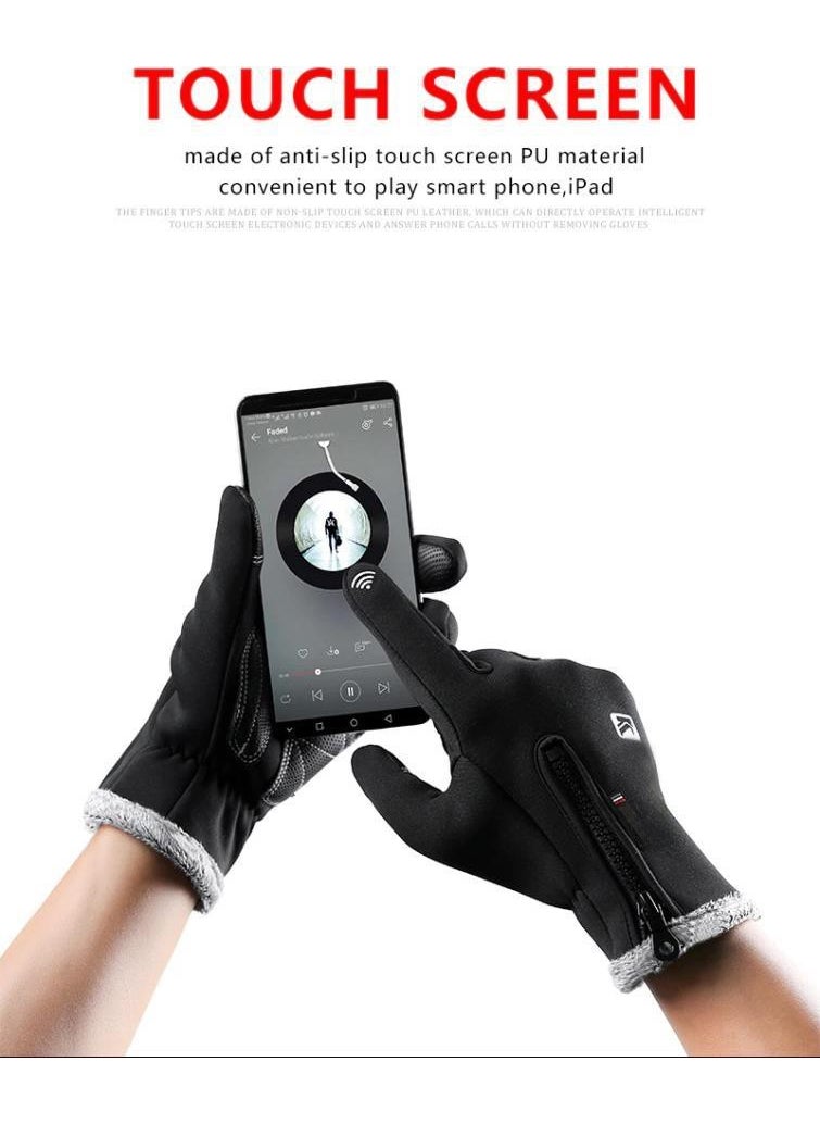 Touch Windproof Anti-Slip Thermal Gloves