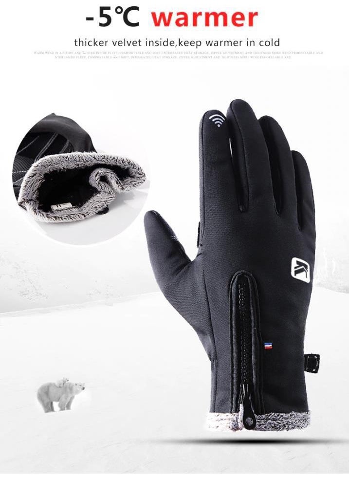 Touch Windproof Anti-Slip Thermal Gloves