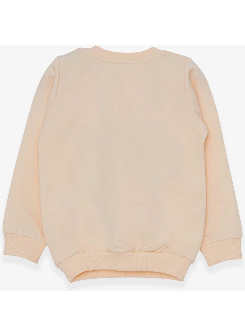 Girl's Sweatshirt Cute Animals Printed 1.5-5 Years, Cream