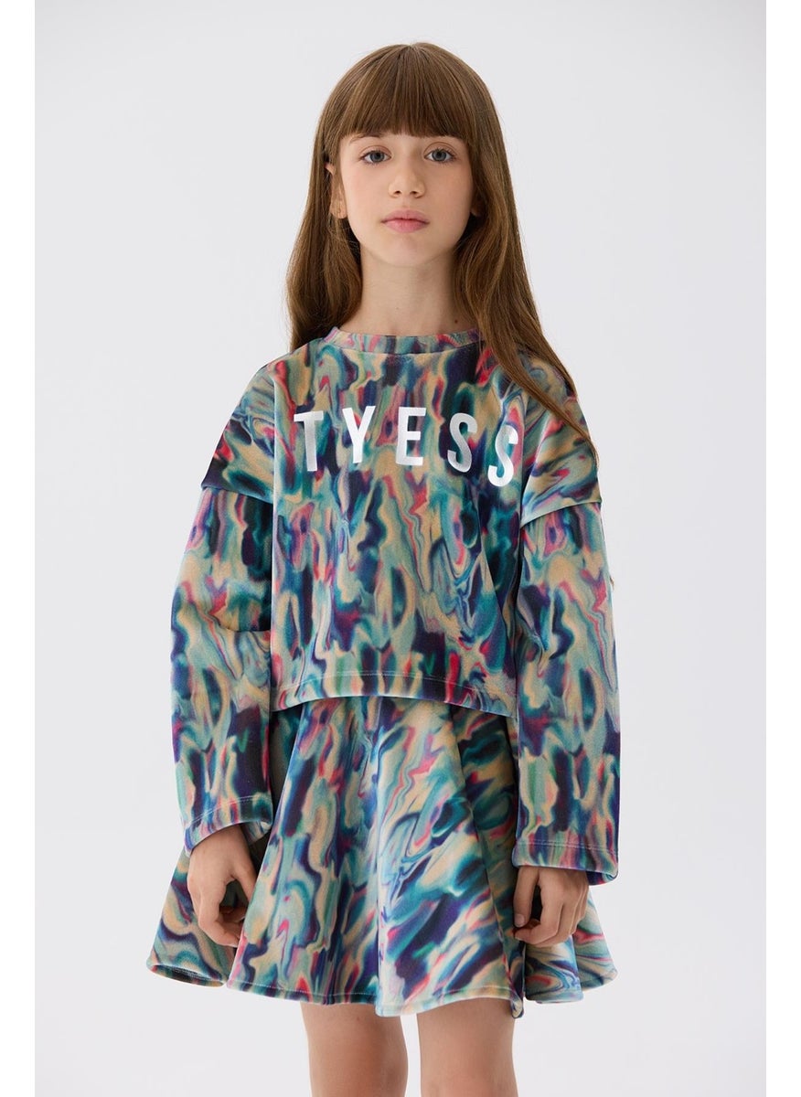 Bg Store Girl's Patterned Sweatshirt