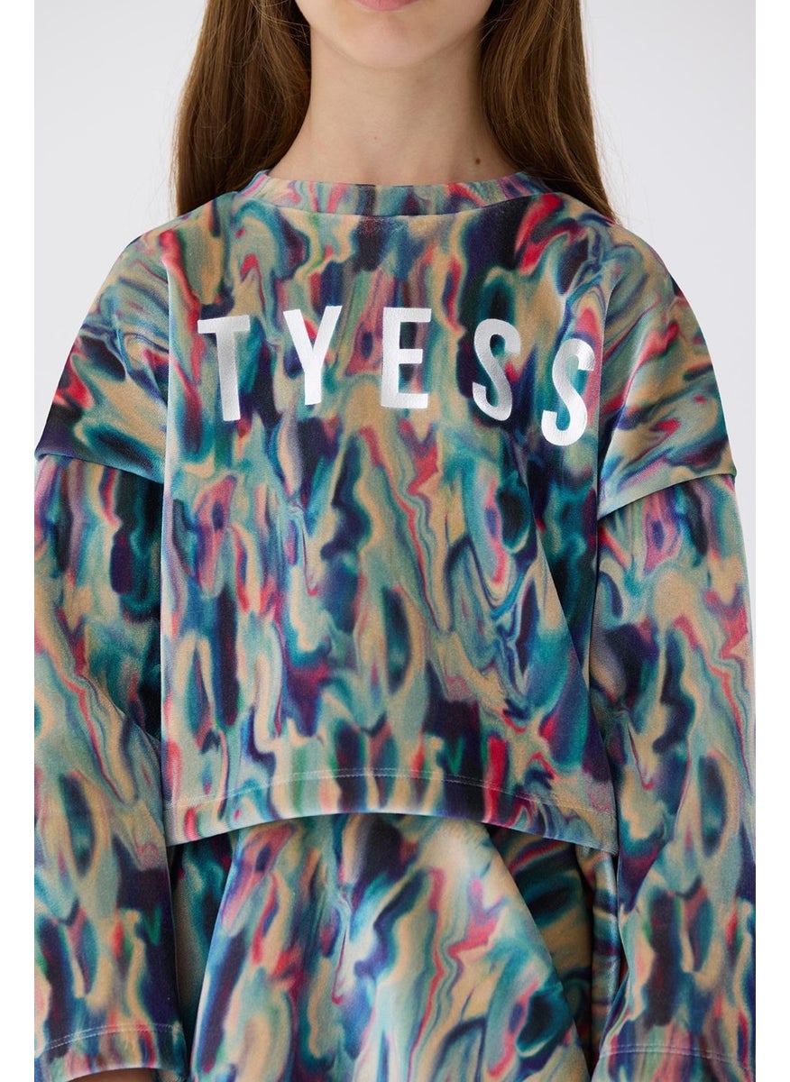Bg Store Girl's Patterned Sweatshirt