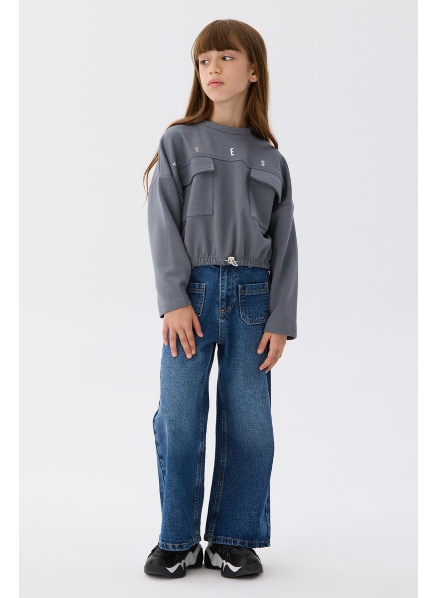 Bg Store Girl Gray Sweatshirt