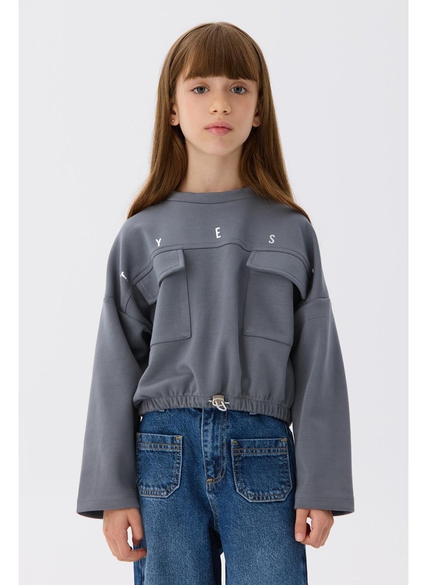 Bg Store Girl Gray Sweatshirt