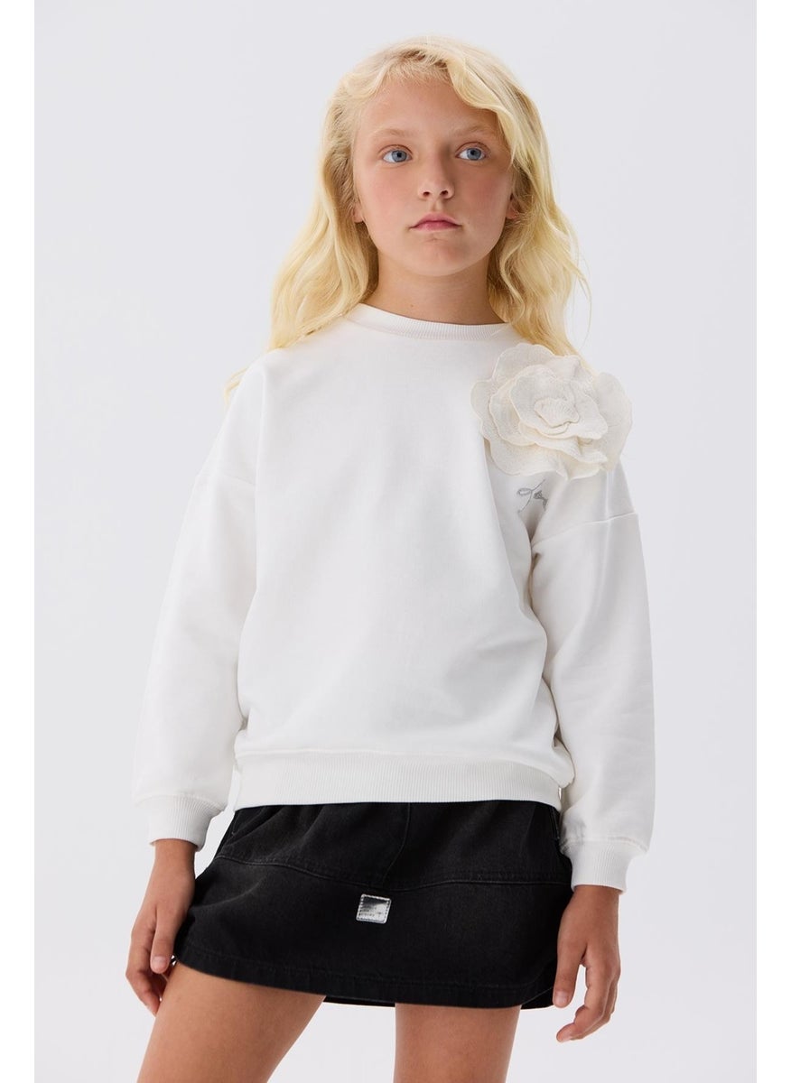 Bg Store Girl White Sweatshirt